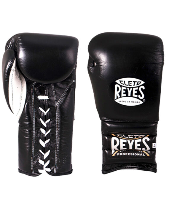 Cleto Reyes Traditional Lace-up Sparring Gloves - Black