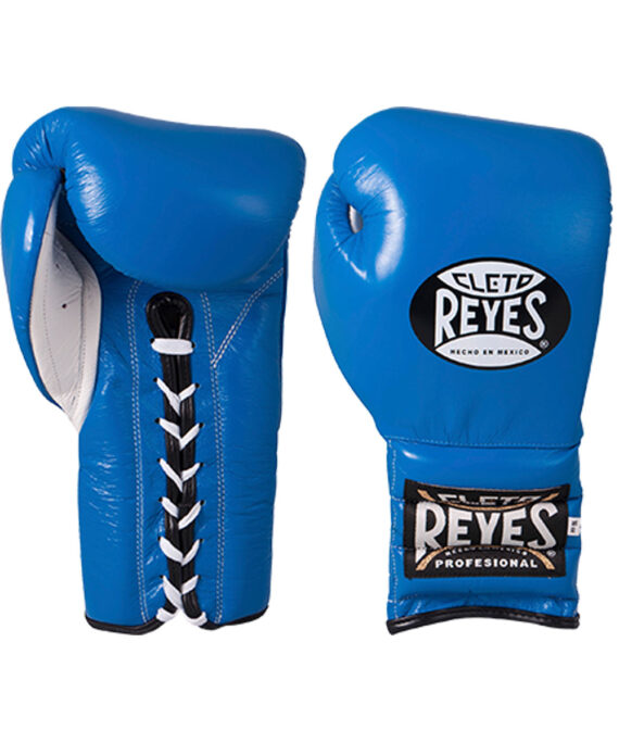 Cleto Reyes Traditional Lace-up Sparring Gloves - Blue
