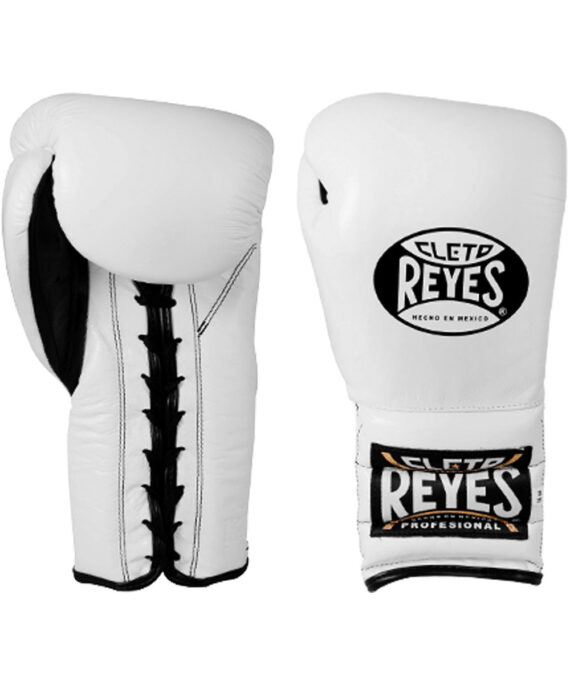 Cleto Reyes Traditional Lace-up Sparring Gloves - White