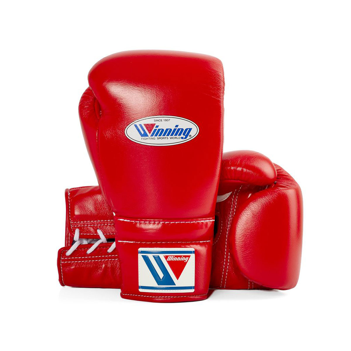 1:1 Custom Handmade Winning Lace-up Training boxing gloves - Red