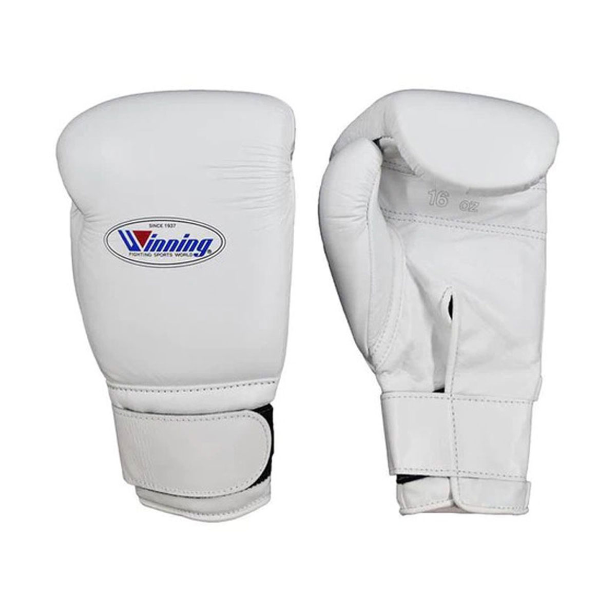 1:1 Custom Handmade Winning Velcro boxing gloves - White
