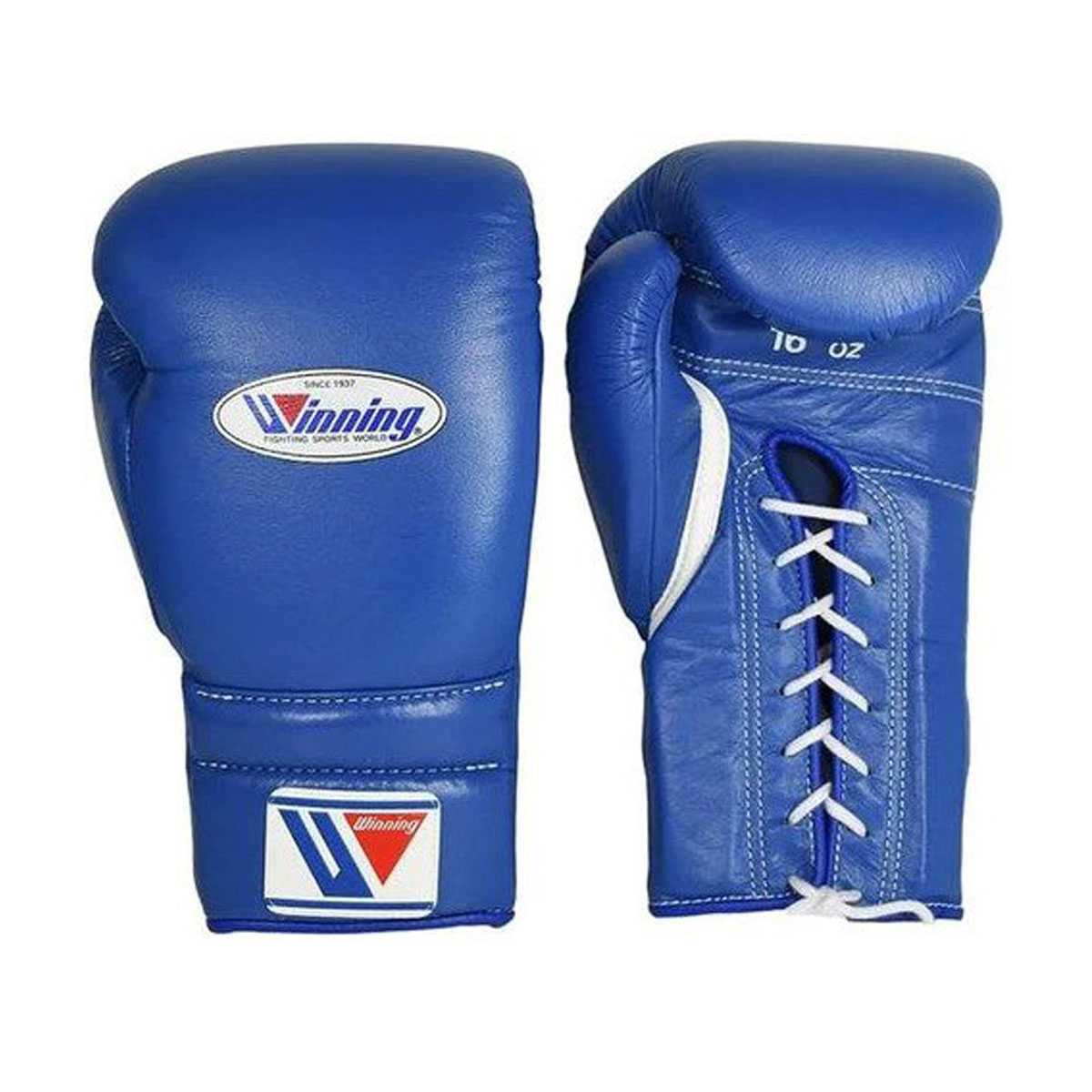 1:1 Custom Handmade Winning Lace-up Training boxing gloves - Blue